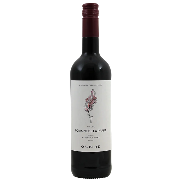 Oddbird -Domaine De La Prade Organic Shiraz/Merlot Alcohol Free Red Wine.