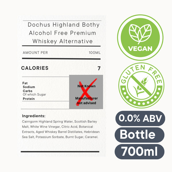 Glen Dochus - Highland Blend, 100% Alcohol-Free Whisky Alternative, 700ml