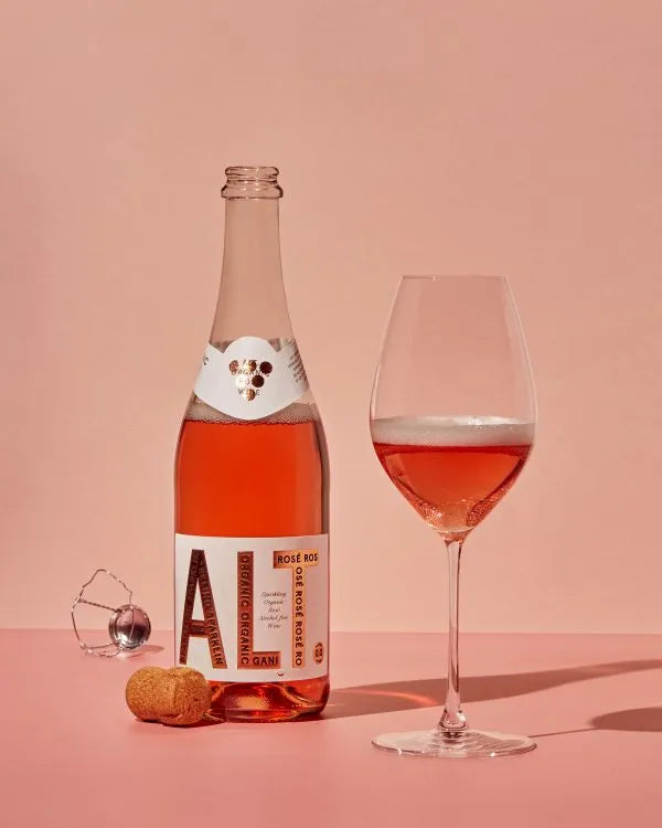 ALT. Organic Sparkling Rose – Non-Alcoholic Tempranillo Wine