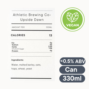 Athletic Brewing Co. Upside Dawn Golden Ale 0.5% (355ml) alcohol free beer