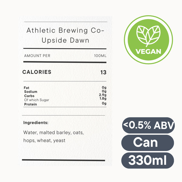 Athletic Brewing Co. Upside Dawn Golden Ale 0.5% (355ml) alcohol free beer
