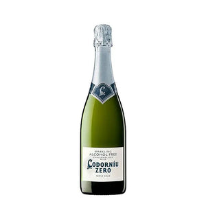 Codorníu Zero 0.0% Alcohol Free Sparkling White Wine – Crisp Non Alcoholic Bubbles