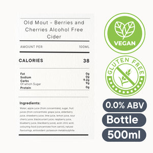 Old Mout Berries & Cherries Alcohol-Free Cider – Fruity Non-Alcoholic Refreshment