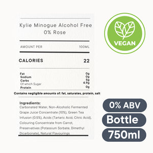 Kylie Minogue Alcohol Free Sparkling Rose 75Cl
