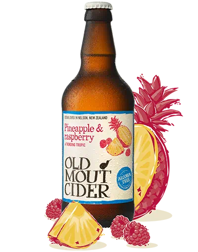 Old Mout Pineapple & Raspberry - Alcohol-Free Cider