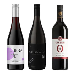 Red Style Non-Alcoholic Wine Trio