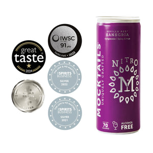 Mocktails - Sevilla Red Sansgria Nitro Cans 330ml Alcohol Free Mocktail