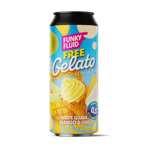 Funky Fluid Free Gelato White Guava, Mango & Lime Alcohol Free Sour