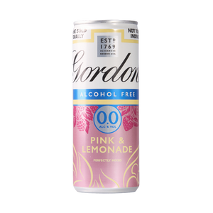 Gordon's London Dry Alcohol Free Pink Gin and Lemonade