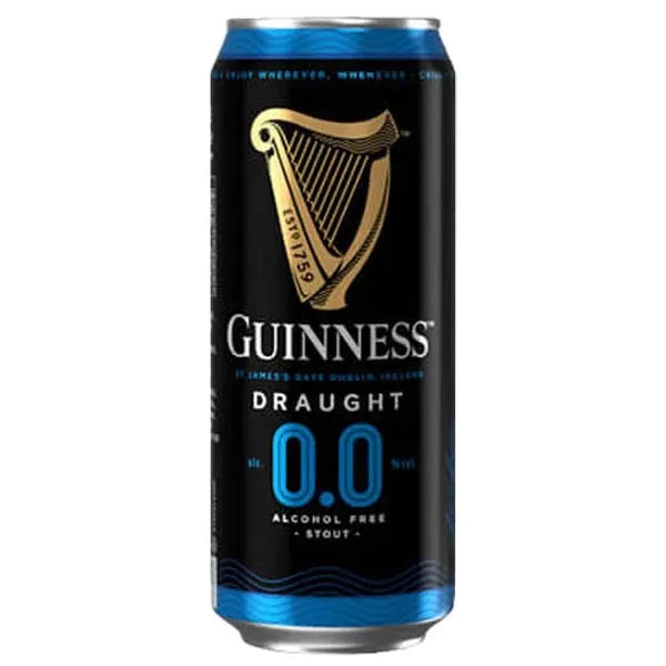 Guinness 0.0% Alcohol-Free Draught Stout (12 x 538ml)